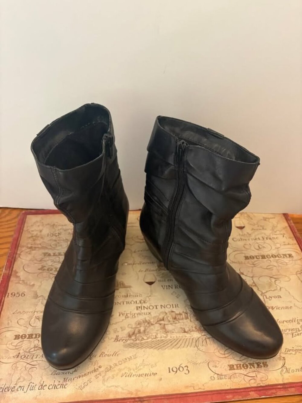 Remonte Dorndorf Black Leather Boots – $45 CAD